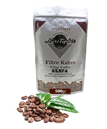 Nuri Toplar Filter Coffee 500 Gr Kenya Aa Beans - Wood Fired Coffee