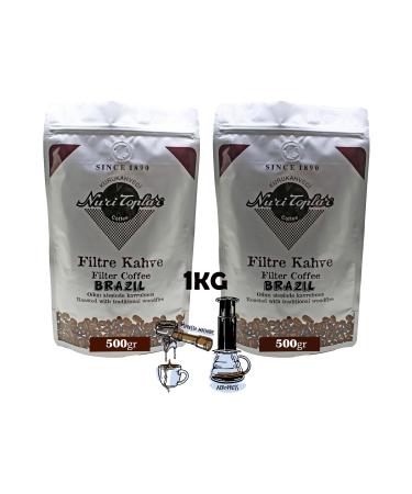 Nuri Toplar Filter Coffee 1 Kg Brazil Cerrado Beans - Wood Fired Coffee