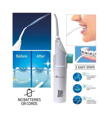 Power Floss Mechanical Teeth Whitening Mouth Cleaner Oral Irrigator - Buy Online on GoSupps.com