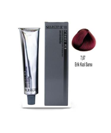 Selective Professional Tube Hair Dye 7.67 Plum Red 60 Ml