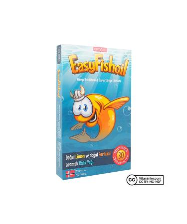 EASYVIT Easyfishoil Omega 3 30 Chewable Form - Lemon-Orange