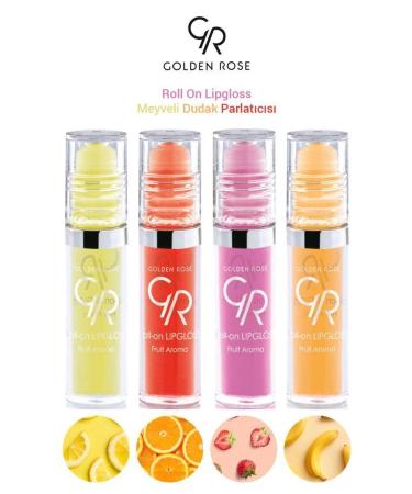Golden Rose Fruity Lip Gloss Set