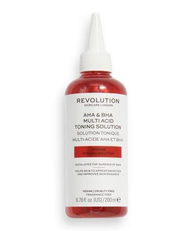 Revolution Aha & Bha Multi Bitter Tonic 200ml Care Product Mdbeauty.