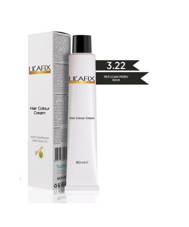 Lilafix Cream Tube Hair Dye 3.22 Eggplant Purple 60 ml