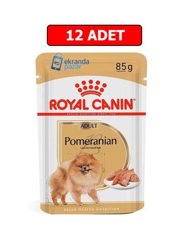 Royal Canin Pomeranian Wet Dog Food 12 Pieces X 85 Gr Pomeranian Adult Pouch - Buy Online on GoSupps.com