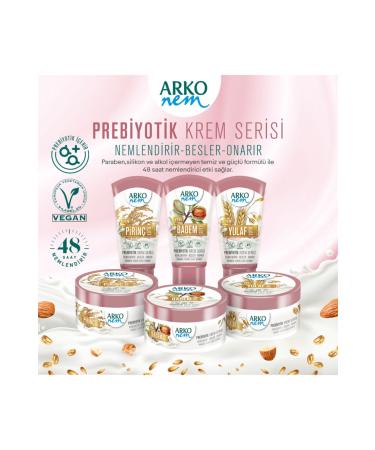 Arko Nem Prebiotic Cream Series Almond Milk 60ml - Buy Online on GoSupps.com