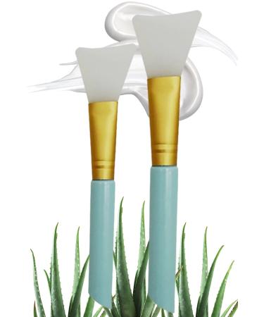 Buffer 4 Pieces 2 Silicone Easy to Clean Face Skin Care Mask and Cream Spatula