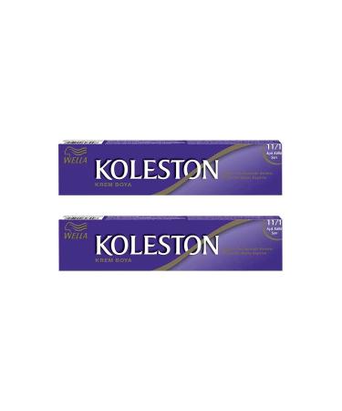 Wella Koleston Tube Hair Dye 11/1 Light Ash Blonde X 2 Pieces - Buy Online on GoSupps.com
