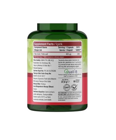 Natures Supreme Folic Acid 400 Mcg 90 Capsules - Buy Online on GoSupps.com