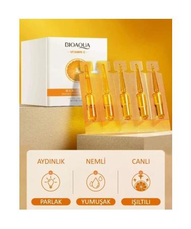 BIOAQUA Vitamin C Ampoules & Bright and Shining Skin 2 Ml X 20 Pcs - Buy Online on GoSupps.com
