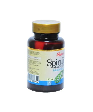 Balen Spirulina Blue Green Algae 80 Capsules - Buy Online on GoSupps.com