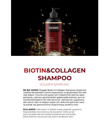 Muggio Biotin & Collagen Shampoo (New Formula Strengthened Against Hair Loss) 400 Ml - Buy Online on GoSupps.com