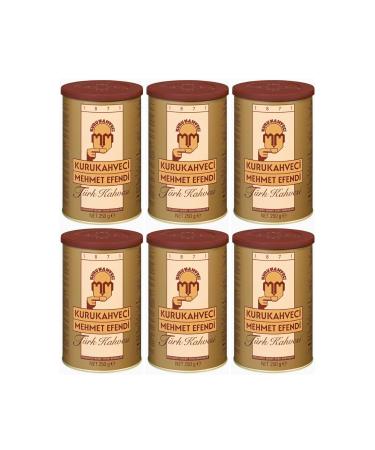 Mehmet Efendi Mehmet Efendi Turkish Coffee 250gr Tin Set of 6