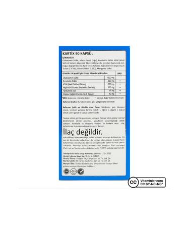 Rcfarma Kartix Glucosamine Chondroitin Msm 90 Capsules - Buy Online on GoSupps.com