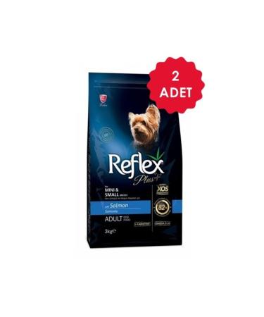 Reflex Mini and Small Breed Adult Dog Food with Salmon 3 Kg X 2 Pieces