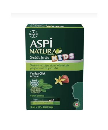 Bayer Aspinatura kids cough syrup 5mlx16 liquid sachet