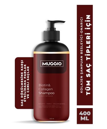 Muggio Biotin & Collagen Shampoo (New Formula Strengthened Against Hair Loss) 400 Ml