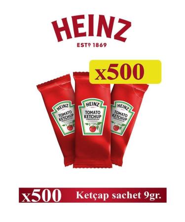 edukkanim Ketchup Sachet 9 Gr X 500 Pcs - Heinz