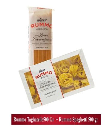 edukkanim Spaghetti 500 Gr - Rummo + Tagliatelle 500 Gr - Rummo