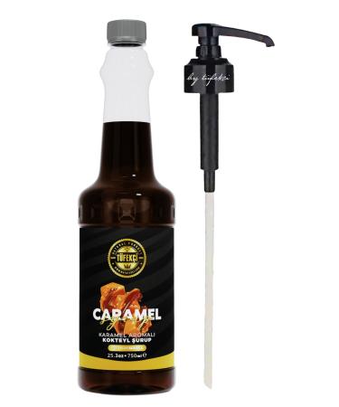 By T fek i Caramel Syrup 750ml And Syrup Pump