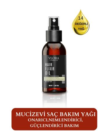 VLORA Hair Elixir Moisturizing and Strengthening Hair Care Oil 100ml