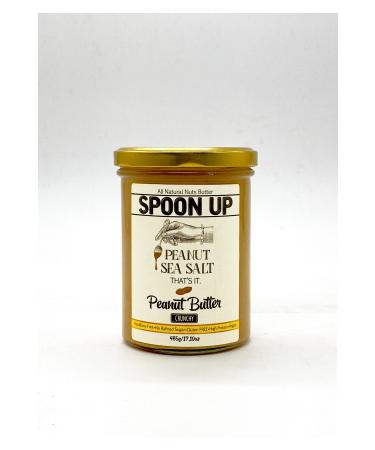 SPOONUP Sea Salt Chunk Peanut Butter Big Size 485g (GLUTEN-FREE ADDITIVE-FREE SUGAR-FREE) - Buy Online on GoSupps.com