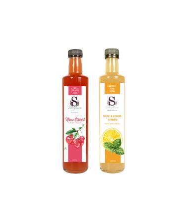 S heylaana Natural Cherry Vinegar 500 Ml - Natural Mint & Lemon Vinegar 500 Ml