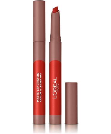 GROS L'or al Paris Infaillible Matte Lip Crayon Pencil Matte Lipstick - 110 Caramel Rebel 1 Pack (1 X 12.7 G)