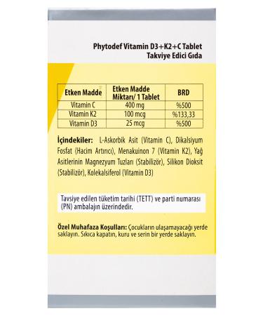 Phytodef Iron Folic Acid Vitamin B12 Vitamin C& Vitamin D3 Vitamin K2 Vitamin C (IRON FOLIC ACID) - Buy Online on GoSupps.com