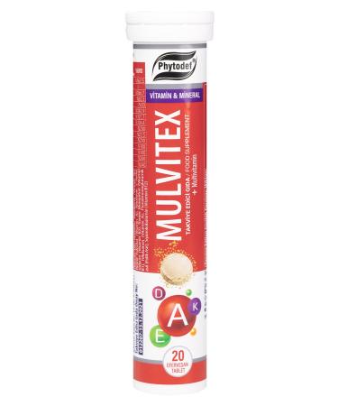 Phytodef Mulvitex Multivitamin Effervescent Tablets - 20 Pieces