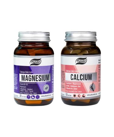 Phytodef Calcium Magnesium Zinc - 60 Tablets & Magnesium B6 D3 - 30 Tablets (CALCIUM MAGNESIUM ZINC)