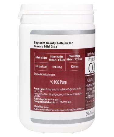 Phytodef Collagen Powder Powder Collagen - 350 gr (collagen Peptides Powder) - Buy Online on GoSupps.com