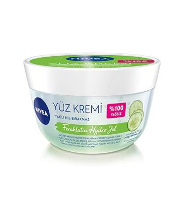 NIVEA Refreshing Hydro Moisturizing Face Cream 100 Ml For Oily Skin Make-up Base 24 Hour Skin