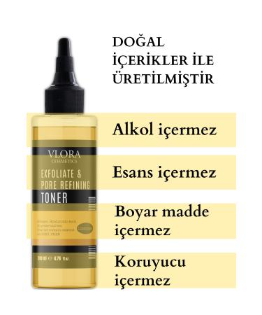 VLORA Pore Tightening and Purifying Tonic 200 Ml (Hyaluronic Acid + Collagen + Plant Stem Cell) - Buy Online on GoSupps.com