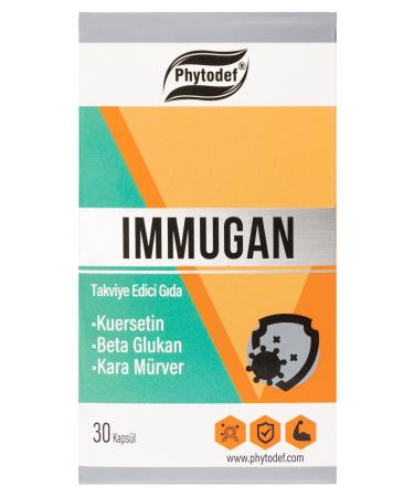 Phytodef Immugan + Quercetin + Beta Glucan + Black Elderberry - 30 Capsules - Buy Online on GoSupps.com