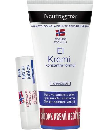 Neutrogena Perfumed Hand Cream 75 ml + Lip Balm