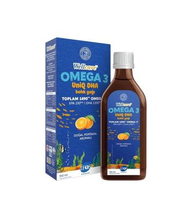 Wellcare Omega 3 Fish Oil Natural Orange Flavored Fish Oil 150 ml