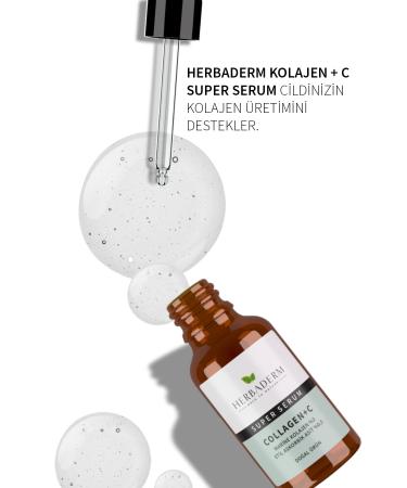Herbaderm Super Serum (COLLAGEN C MARINE COLLAGEN 3% 3-O-ASCORBIC ACID 0.5%) Frequency and Brightening 30 ml X2 - Buy Online on GoSupps.com
