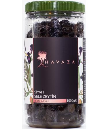 Havaza Black Sele Olives - 1000 gr