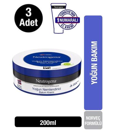 Neutrogena Cream 200 Ml Intensive Moisturizing Care Cream 3 Pieces