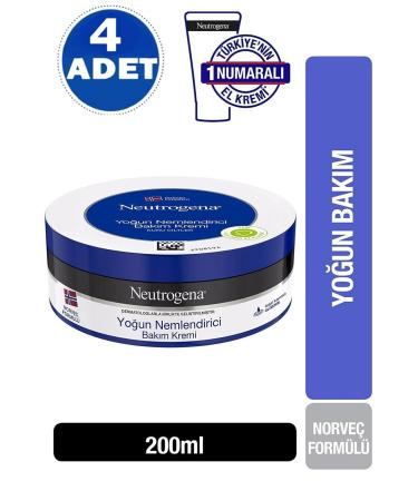 Neutrogena Cream 200 Ml Intensive Moisturizing Care Cream 4 Pieces