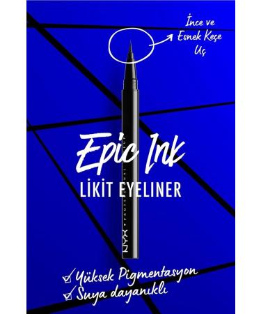 NYX Black Eyeliner - Epic Ink Liner Black 800897085605 - Buy Online on GoSupps.com