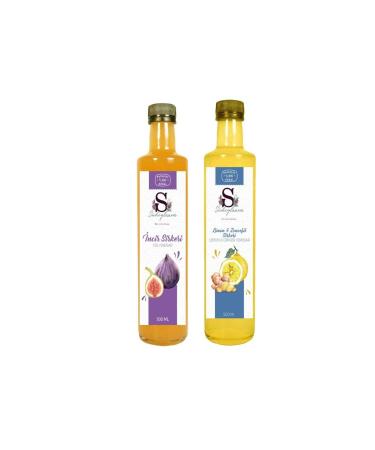 Suheylaana Natural Fig Vinegar 500 Ml And Natural Lemon Ginger Vinegar 500 Ml
