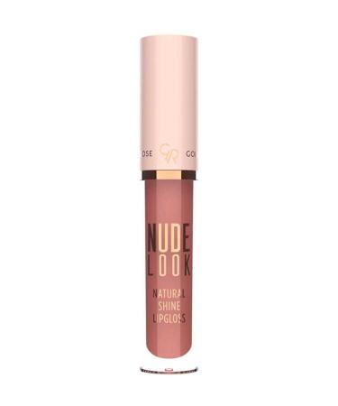Golden Rose Nude Look Natural Shine Lipgloss Lip Gloss No: 04 Peachy Nude