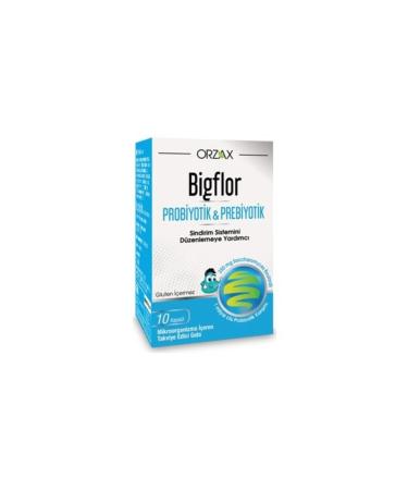 Ocean Orzax Bigflor Probiotic/Prebiotic 10 Capsules Skt:07/22