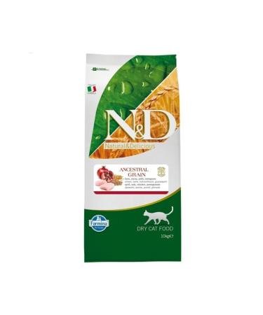 N & D Low Grain Chicken & Pomegranate Adult Cat Food 10 Kg