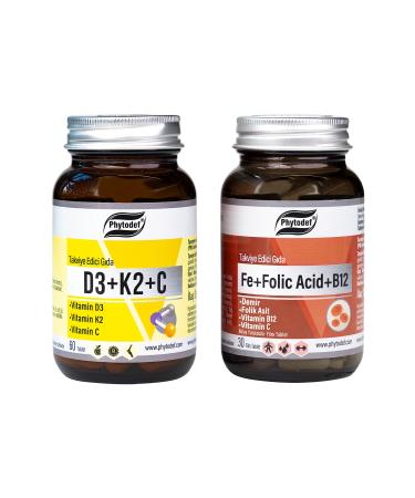 Phytodef Iron Folic Acid Vitamin B12 Vitamin C& Vitamin D3 Vitamin K2 Vitamin C (IRON FOLIC ACID)