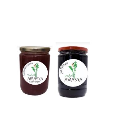 Natural Amasya Pine Cone Syrup and Black Mulberry Molasses