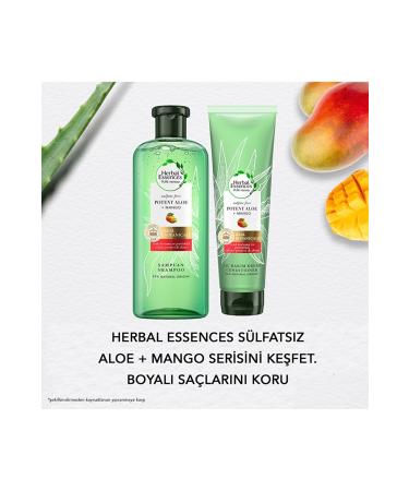 Herbal Essences Sulfate Free Shampoo Color Protection & Moisture Aloe + Mango 380 ml - Buy Online on GoSupps.com