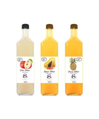 Suheylaana Natural Apple Papaya and Pineapple Vinegar 1000 Ml